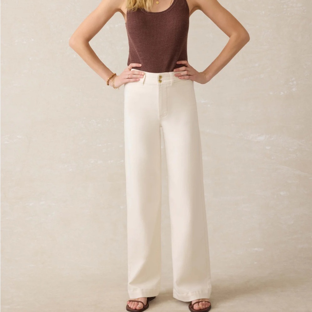 Stretch Terry Harbor Pant - Egret